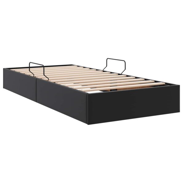vidaXL Otomanový posteľný rám Čierny 90 x 190 cm Umelá koža – Obrázok 5