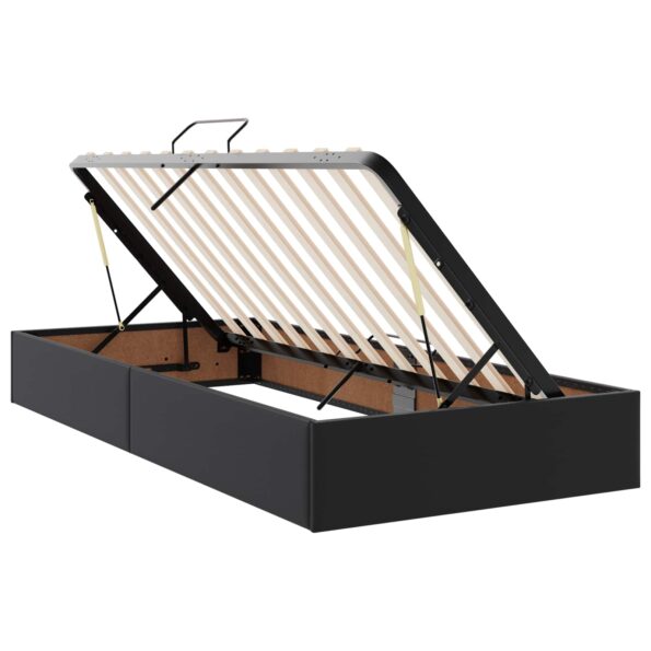 vidaXL Otomanový posteľný rám Čierny 90 x 190 cm Umelá koža – Obrázok 6