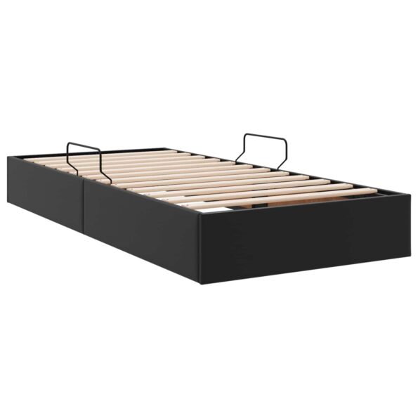 vidaXL Otomanový posteľný rám Čierny 90 x 190 cm Umelá koža – Obrázok 9