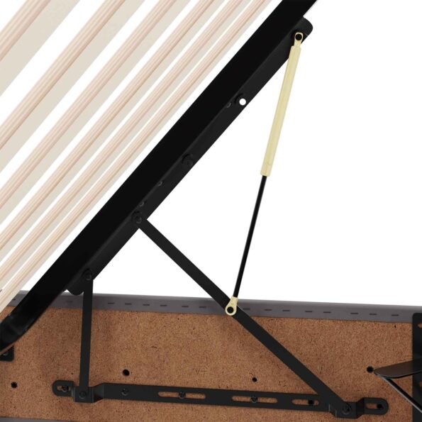 vidaXL Otomanový posteľný rám Biely 100 x 200 cm Umelá koža – Obrázok 11