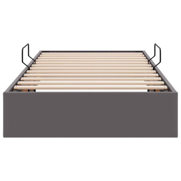 vidaXL Otomanový posteľný rám Biely 100 x 200 cm Umelá koža – Obrázok 7