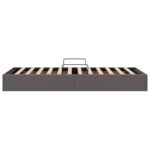 vidaXL Otomanový posteľný rám Biely 100 x 200 cm Umelá koža – Obrázok 8