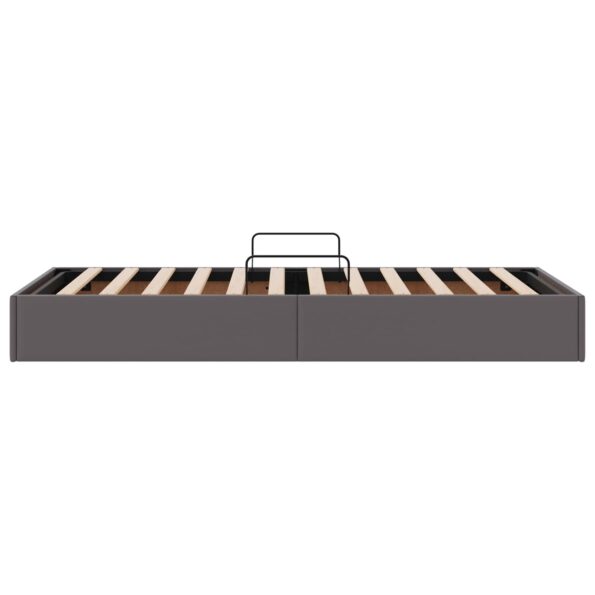 vidaXL Otomanový posteľný rám Biely 100 x 200 cm Umelá koža – Obrázok 8