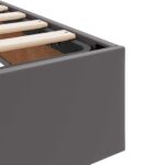 vidaXL Otomanový posteľný rám Biely 140 x 190 cm Umelá koža – Obrázok 10