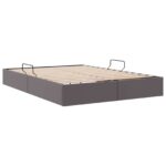 vidaXL Otomanový posteľný rám Biely 140 x 190 cm Umelá koža – Obrázok 5