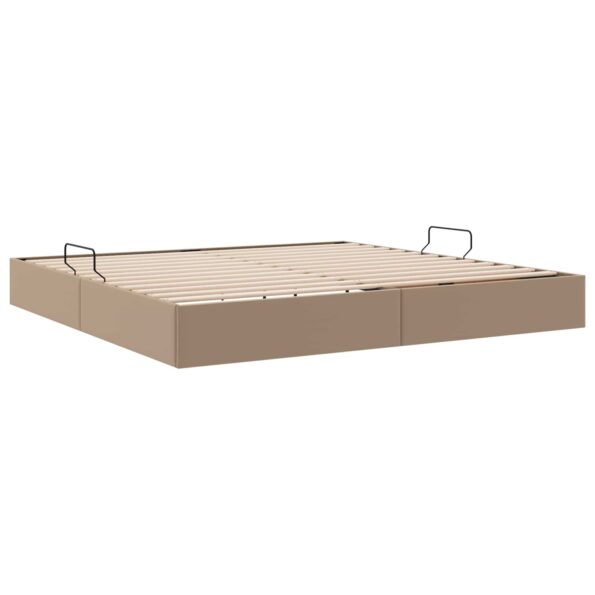 vidaXL Otomanový posteľný rám Kapsulín 200 x 200 cm Umelá koža – Obrázok 5
