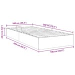 vidaXL Otomanový posteľný rám s úložiskom Sivohnedá 100 x 200 cm látka – Obrázok 13