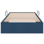 vidaXL Otomanový posteľný rám s úložiskom Modrá 100 x 200 cm látka – Obrázok 7