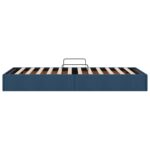 vidaXL Otomanový posteľný rám s úložiskom Modrá 100 x 200 cm látka – Obrázok 8