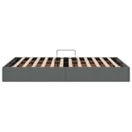 vidaXL Otomanový posteľný rám Tmavo šedá 120 x 200 cm látka – Obrázok 8