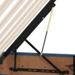 vidaXL Otomanový posteľný rám s úložiskom Modrá 120 x 200 cm látka – Obrázok 11