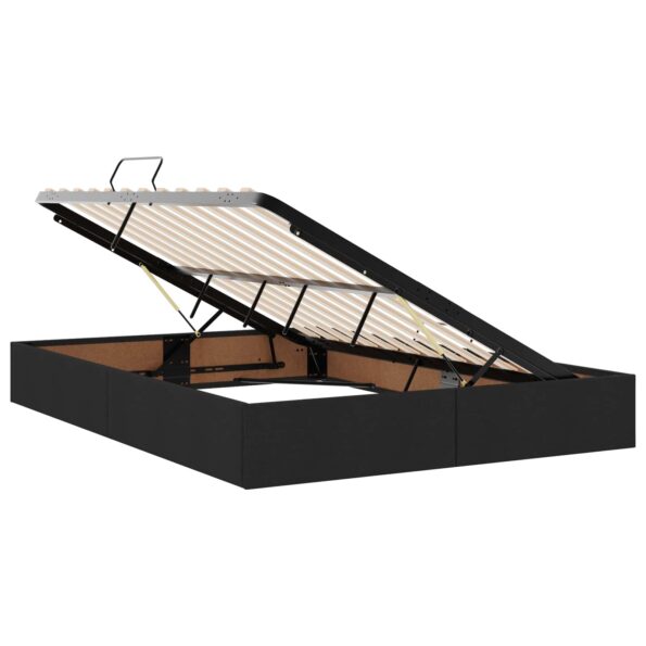 vidaXL Otomanový posteľný rám s úložiskom Čierny 140 x 190 cm látka – Obrázok 6