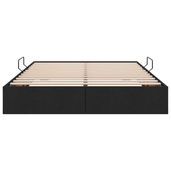 vidaXL Otomanový posteľný rám s úložiskom Čierny 140 x 190 cm látka – Obrázok 7