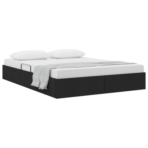 vidaXL Otomanový posteľný rám s úložiskom Čierny 140 x 200 cm látka – Obrázok 3