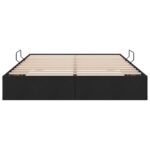vidaXL Otomanový posteľný rám s úložiskom Čierny 140 x 200 cm látka – Obrázok 7
