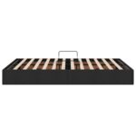 vidaXL Otomanový posteľný rám s úložiskom Čierny 140 x 200 cm látka – Obrázok 8