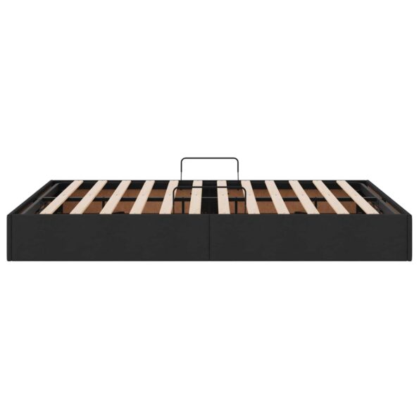vidaXL Otomanový posteľný rám s úložiskom Čierny 140 x 200 cm látka – Obrázok 8