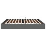 vidaXL Otomanový posteľný rám Tmavo šedá 180 x 200 cm látka – Obrázok 8