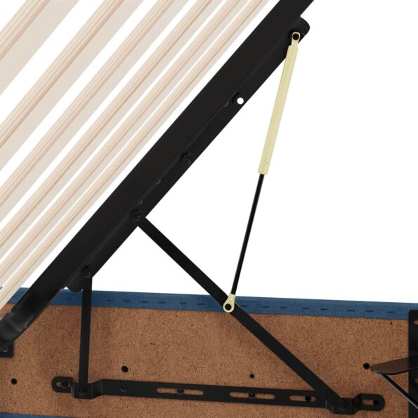 vidaXL Otomanový posteľný rám s úložiskom Modrá 180 x 200 cm látka – Obrázok 11