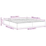 vidaXL Otomanový posteľný rám s úložiskom Modrá 180 x 200 cm látka – Obrázok 13