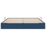 vidaXL Otomanový posteľný rám s úložiskom Modrá 180 x 200 cm látka – Obrázok 7