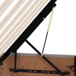 vidaXL Otomanový posteľný rám s úložiskom Sivohnedá 200 x 200 cm látka – Obrázok 11