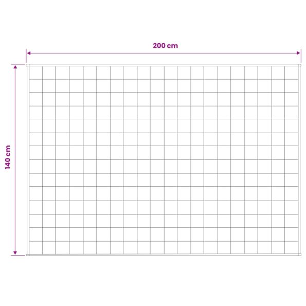 vidaXL Záťažová deka Biela 140 x 200 cm 10 kg 100% Bavlna 205T – Obrázok 7