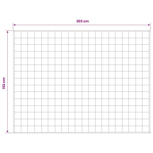 vidaXL Záťažová deka Biela 152 x 203 cm 7 kg 100% Bavlna 205T – Obrázok 7