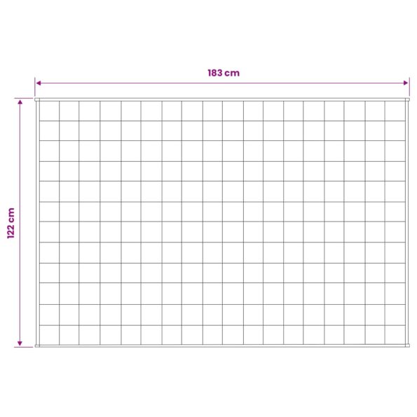 vidaXL Záťažová deka Biela 122 x 183 cm 9 kg 100% Bavlna 205T – Obrázok 7