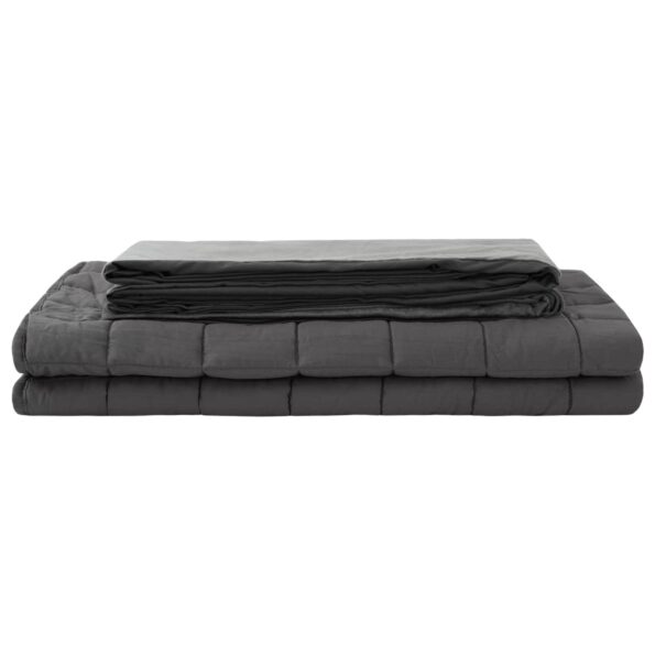 vidaXL Záťažová deka Antracitová 137 x 200 cm 6 kg 100% Bavlna 205T – Obrázok 3