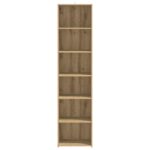 vidaXL Servírovacia skriňa Dub artisan 45 x 41 x 185 cm – Obrázok 4