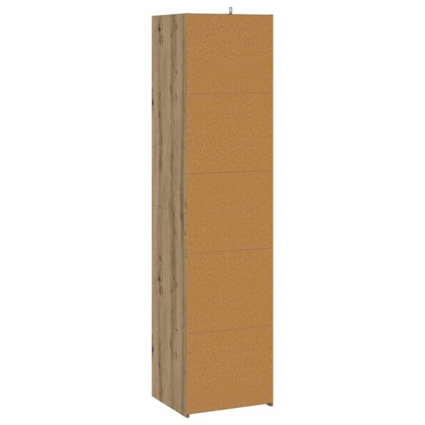 vidaXL Servírovacia skriňa Dub artisan 45 x 41 x 185 cm – Obrázok 6