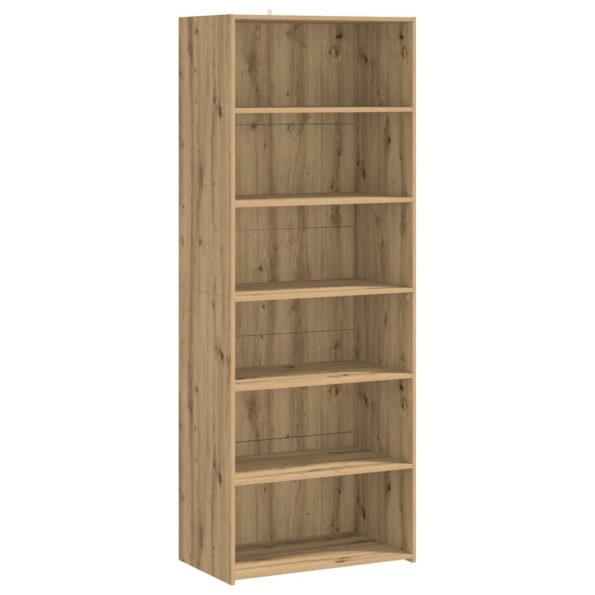 vidaXL Servírovacia skriňa Dub artisan 70 x 41 x 185 cm – Obrázok 2