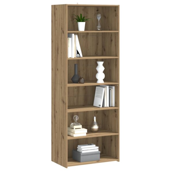 vidaXL Servírovacia skriňa Dub artisan 70 x 41 x 185 cm – Obrázok 3
