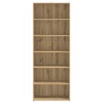 vidaXL Servírovacia skriňa Dub artisan 70 x 41 x 185 cm – Obrázok 4