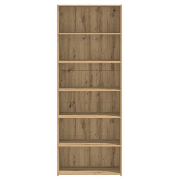 vidaXL Servírovacia skriňa Dub artisan 70 x 41 x 185 cm – Obrázok 4