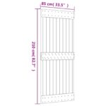 vidaXL Posuvné dvere Prírodná a biela 85 x 210 cm – Obrázok 11