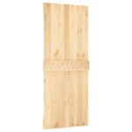 vidaXL Posuvné dvere Prírodná a biela 85 x 210 cm – Obrázok 5
