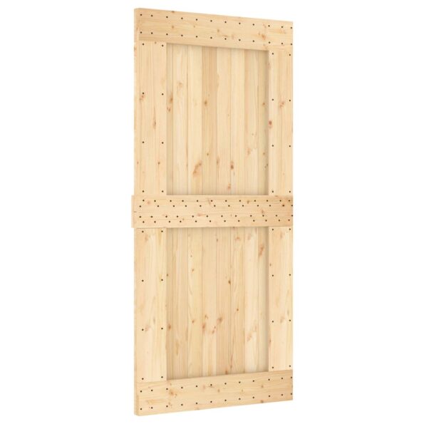 vidaXL Posuvné dvere Prírodná a biela 95 x 210 cm – Obrázok 3