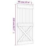vidaXL Posuvné dvere Prírodná a biela 95 x 210 cm – Obrázok 11