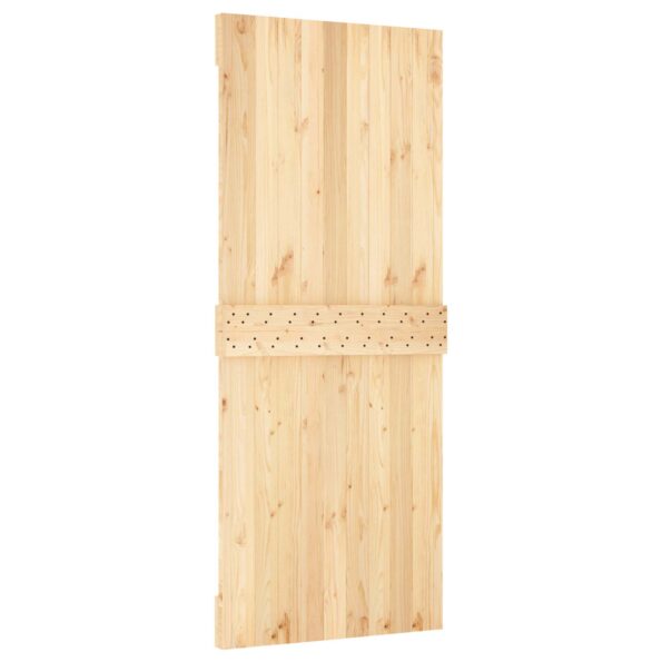 vidaXL Posuvné dvere Prírodná a čierna 85 x 210 cm – Obrázok 5