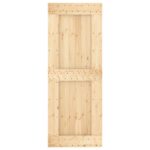 vidaXL Posuvné dvere Prírodná a biela 80 x 210 cm – Obrázok 4