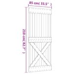 vidaXL Posuvné dvere Prírodná a biela 85 x 210 cm – Obrázok 11