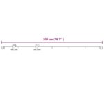 vidaXL Posuvné dvere Prírodná a biela 85 x 210 cm – Obrázok 12