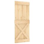 vidaXL Posuvné dvere Prírodná a biela 85 x 210 cm – Obrázok 3