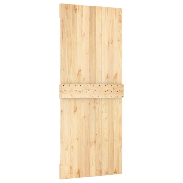 vidaXL Posuvné dvere Prírodná a biela 85 x 210 cm – Obrázok 5