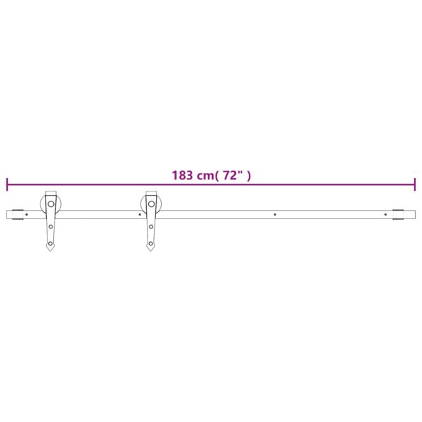vidaXL Posuvné dvere Prírodná a čierna 90 x 210 cm – Obrázok 12