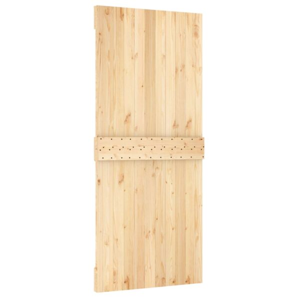 vidaXL Posuvné dvere Prírodná a čierna 90 x 210 cm – Obrázok 5