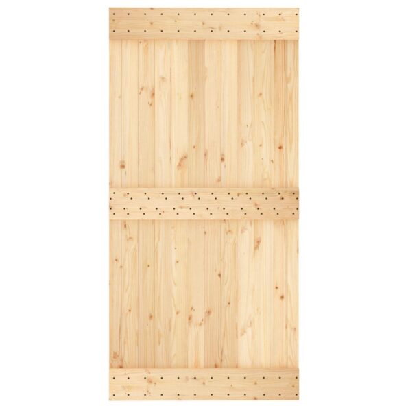 vidaXL Posuvné dvere Prírodná a čierna 100 x 210 cm – Obrázok 4