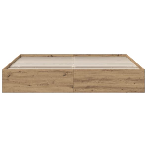 vidaXL Rám postele so skladom Dub artisan 180 x 200 cm – Obrázok 4